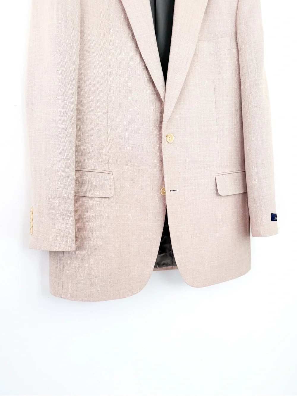 NWT NEW Brooks Brothers Madison Herringbone Wool Men's Sport Coat Pink 42L